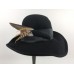 Vintage Doeskin Felt Bollman Black 100% Wool Fedora Hat  eb-96167859